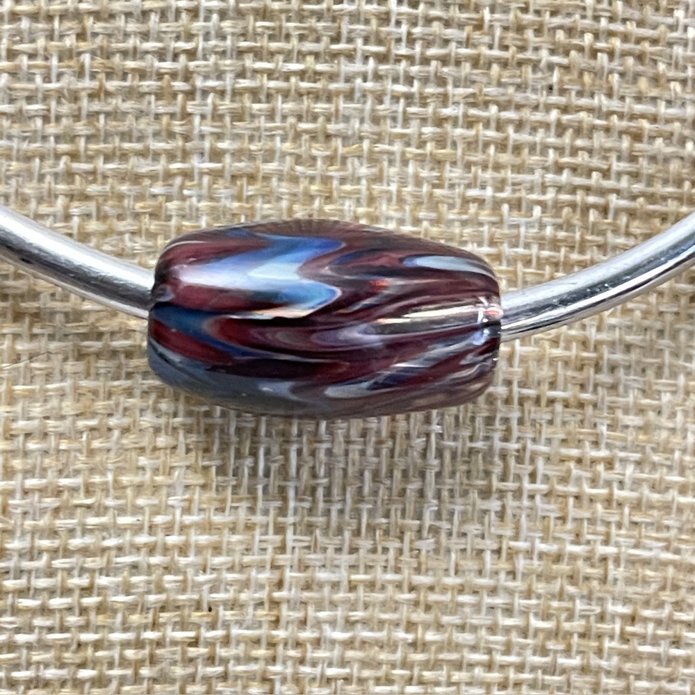 SOLD-Blown Glass Tube Pendant ONLY